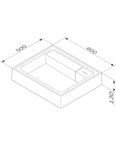 Раковина AM.PM X-Joy 60 M85AWCC0602WG над стиральной машиной Белая