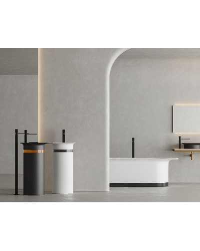 Раковина напольная 54x44,7 см Salini S-Stone Ninfea 01 130221M