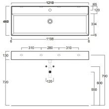 Раковина Simas 121 AG121 bix1 Белая