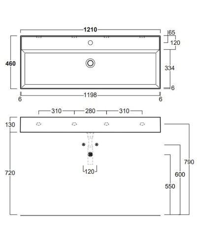 Раковина Simas 121 AG121 bix1 Белая