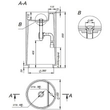 Раковина напольная 45x45 см Salini S-Stone Armonia Top 01 130124M