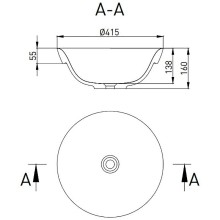 Раковина 41,5x41,5 см Salini S-Stone Marea 03 1802203M