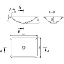 Раковина 55x40 см Salini S-Stone Marea 06 1802206M