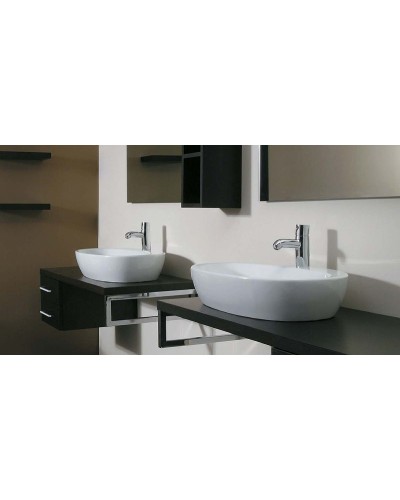 Раковина Azzurra Elegance Circle 60 ELLA060420CMBI/(ECI60M bi)x1 Белая