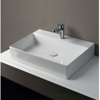 Раковина Azzurra Elegance Squared 60 ELLP060450QMBI/(EQA60M bi)x1 Белая