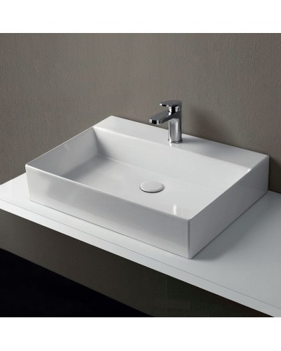 Раковина Azzurra Elegance Squared 60 ELLP060450QMBI/(EQA60M bi)x1 Белая