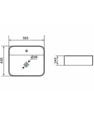 Раковина Timo Inari 50 TK-505MB Черная матовая