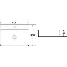 Раковина Boheme Armadi Art Vallessi 60 875 Черная