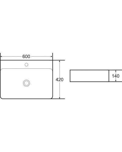 Раковина Boheme Armadi Art Vallessi 60 875 Черная