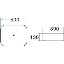 Раковина SantiLine 50 SL-1051MW Белая матовая