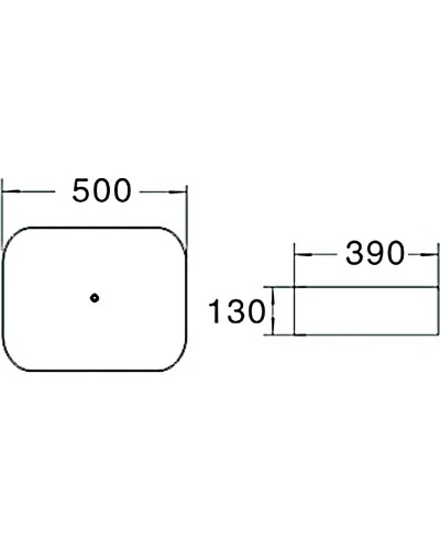Раковина SantiLine 50 SL-1051MW Белая матовая