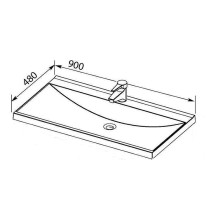 Раковина Aquanet Нота 90 158756 Белая