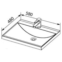 Раковина Aquanet Нота 58 281220 Белая