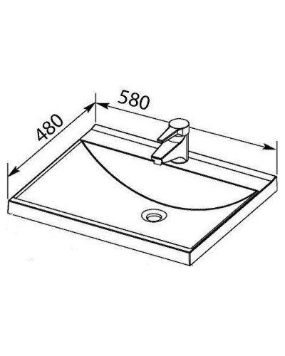 Раковина Aquanet Нота 58 281220 Белая