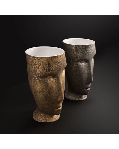 Раковина Kerasan Artwork Moloco 45 474060 Белая Античное золото