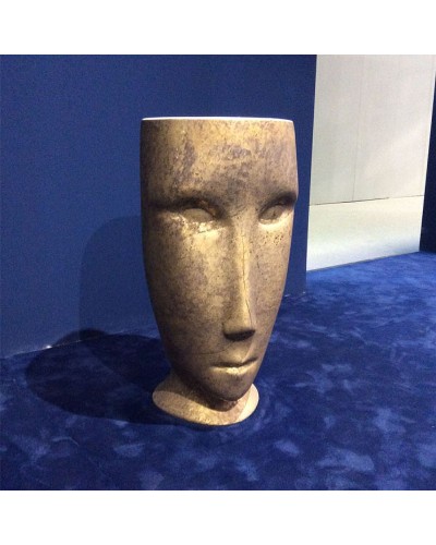 Раковина Kerasan Artwork Moloco 45 474060 Белая Античное золото