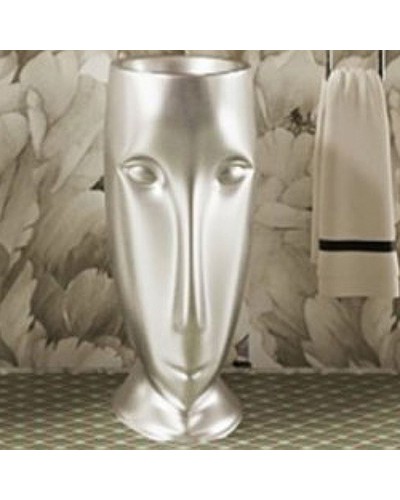 Раковина Kerasan Artwork Moloco 45 474086 Белая Серебро