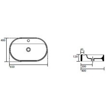 Раковина Kerasan Ciotola 65 028501x1 Белая