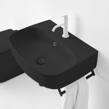 Раковина Kerasan Nolita 60 534131x1 Черная матовая