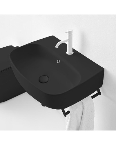 Раковина Kerasan Nolita 50 534031x1 Черная матовая