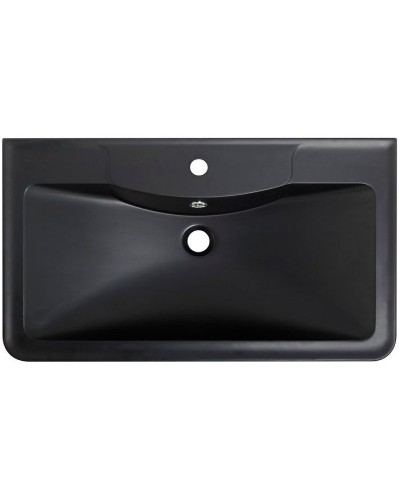 Раковина BelBagno 100 BB1000/455-LV-ART-ALR-NERO Черная матовая