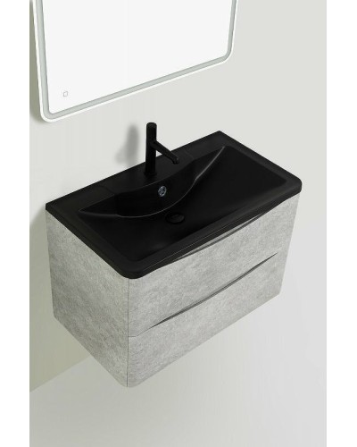 Раковина BelBagno 100 BB1000/455-LV-ART-ALR-NERO Черная матовая