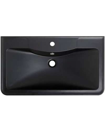 Раковина BelBagno 80 BB800/455-LV-ART-ALR-NERO Черная матовая