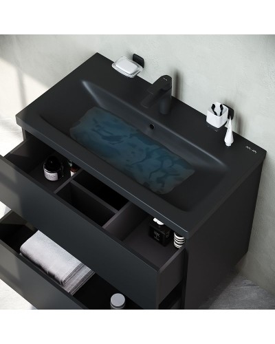 Раковина AM.PM Gem 75 M90WCC0752BM Черная матовая