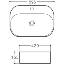 Раковина Vincea 59 VBS-306 Белая