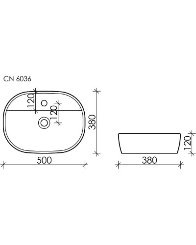 Раковина Ceramica Nova Element 50 CN6036 Белая