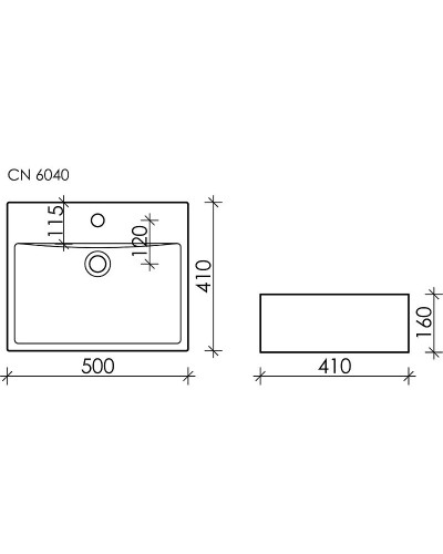 Раковина Ceramica Nova Element 50 CN6040 Белая