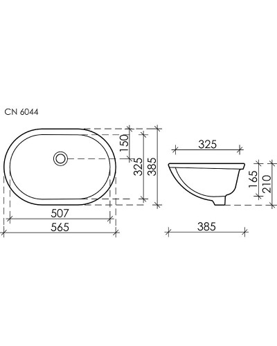 Раковина Ceramica Nova Element 57 CN6044 Белая