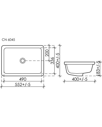 Раковина Ceramica Nova Element 55 CN6045 Белая