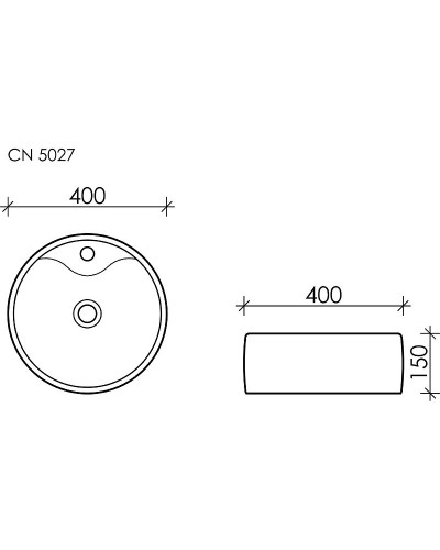 Раковина Ceramica Nova Element 40 CN5027 Белая