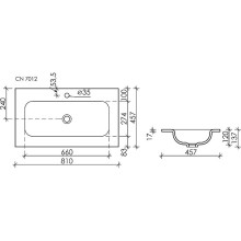 Раковина Ceramica Nova Element 81 CN7012 Белая