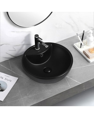 Раковина Abber Bequem 46 AC2101MB Черная матовая