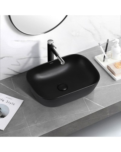 Раковина-чаша Abber Rechteck 46 AC2200MB Черная матовая