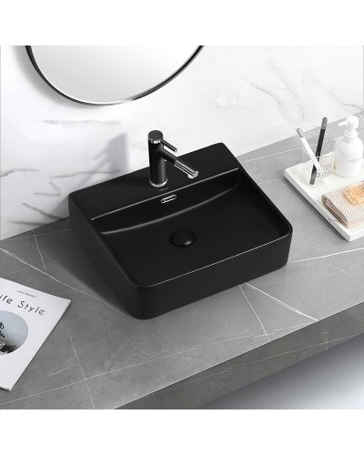 Раковина Abber Rechteck 50 AC2203MB Черная матовая