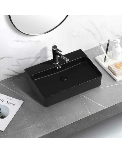 Раковина Abber Rechteck 61 AC2201MB Черная матовая