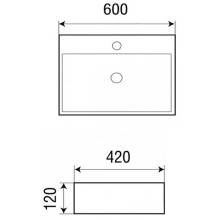 Раковина Grossman 60 GR-3036 Белая