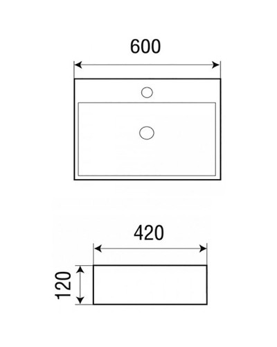 Раковина Grossman 60 GR-3036 Белая