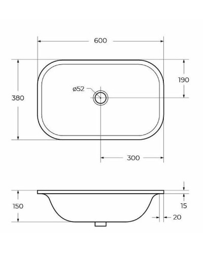 Раковина Cezares 60 CZR-ARE-60-LVB Белая