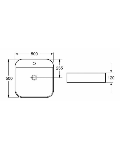Раковина Cezares 50 CZR-LFT-50-LVB Белая
