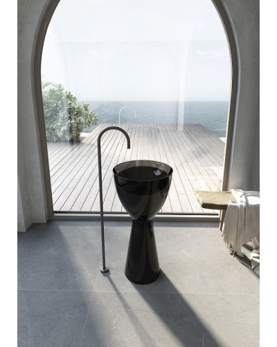 Раковина Abber Kristall 45 AT2703Onyx Черная