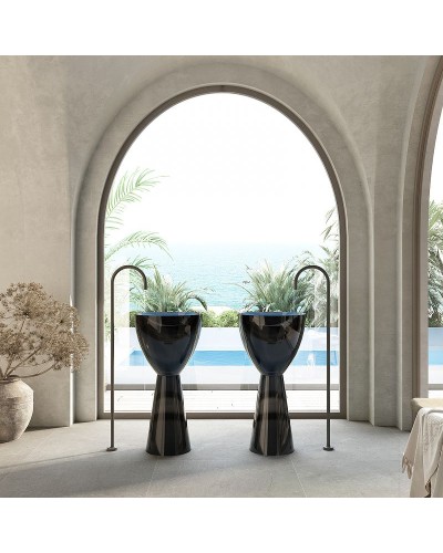 Раковина Abber Kristall 45 AT2703Onyx Черная