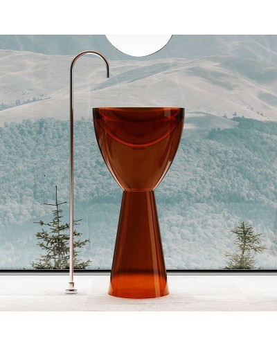 Раковина Abber Kristall 45 AT2703Opal Коричневая