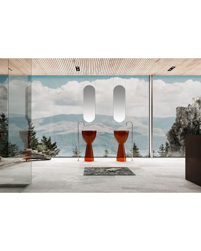 Раковина Abber Kristall 45 AT2703Opal Коричневая