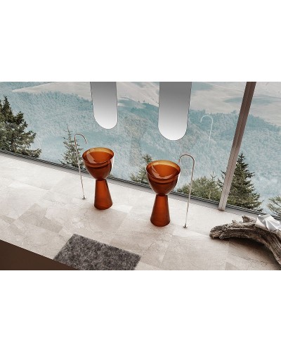 Раковина Abber Kristall 45 AT2703Opal Коричневая