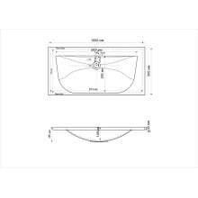 Раковина Cezares Molveno 100 CEZ1000/500-LV-MR Белая