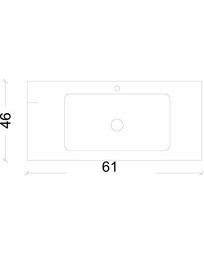 Раковина Boheme Armadi Art Vallessi 60 838-060-WG Белый глянец